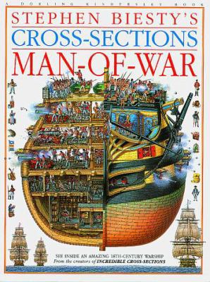 Stephen Biesty's Cross-Sections Man-Of-War 156458321X Book Cover