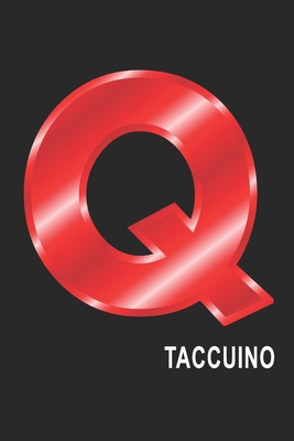 Q Taccuino: Q Taccuino monogramma lettera Q, A4, (15,2 x 22,9 cm) 120 pagine a righe, pagine bianche, Copertina flessibile, ALFABETO (Italian Edition)
