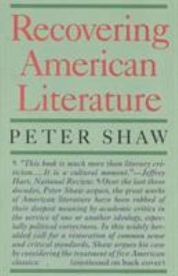 Recovering American Literature 1566630959 Book Cover