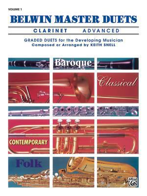 Belwin Master Duets Vol. 1: Clarinet Advanced 0769221742 Book Cover