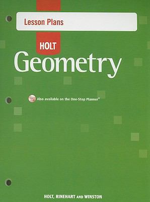 Holt Geometry Lesson Plans 0030780942 Book Cover