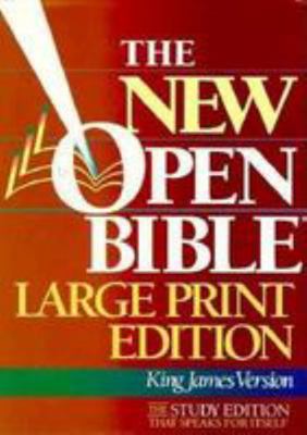 New Open Study Bible [Large Print] 0840785992 Book Cover