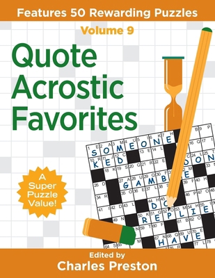 Quote Acrostic Favorites: Features 50 Rewarding... 1734048360 Book Cover