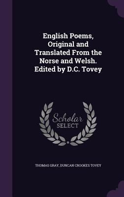 English Poems, Original and Translated From the... 1347349928 Book Cover