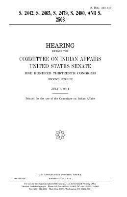 S. 2442, S. 2465, S. 2479, S. 2480, and S. 2503 1981609210 Book Cover