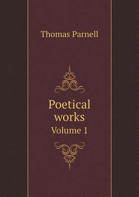 Poetical works Volume 1 5518956959 Book Cover