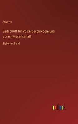 Zeitschrift für Völkerpsychologie und Sprachwis... [German] 336821943X Book Cover