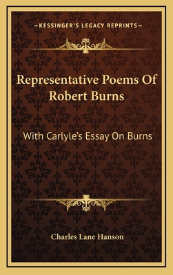 Representative Poems Of Robert Burns: With Carl... 1166128970 Book Cover