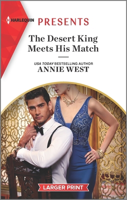 The Desert King Meets His Match [Large Print] 1335583750 Book Cover