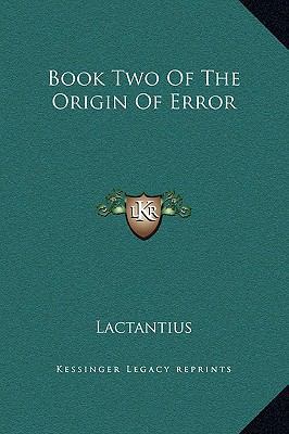 Book Two Of The Origin Of Error 1169212220 Book Cover