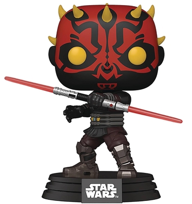 Accessory Pop Star Wars Clone Wars Darth Maul Vinyl Figure Book