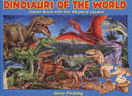 Dinosaurs of the World [With Five 48-Piece Jigs... 174124224X Book Cover