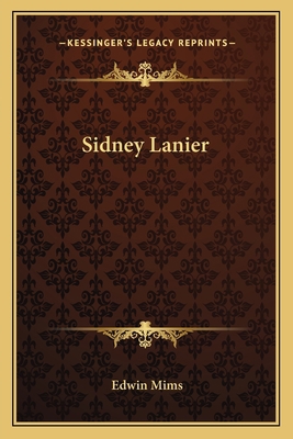 Sidney Lanier 1163720917 Book Cover