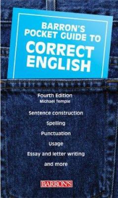 Pocket Guide to Correct English (Barron's Pocke... 0764126881 Book Cover