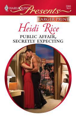 Public Affair, Secretly Expecting [Large Print] 0373236700 Book Cover