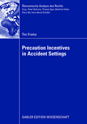 Precaution Incentives in Accident Settings 3834912921 Book Cover
