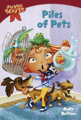 Pee Wee Scouts: Piles of Pets 0440407923 Book Cover