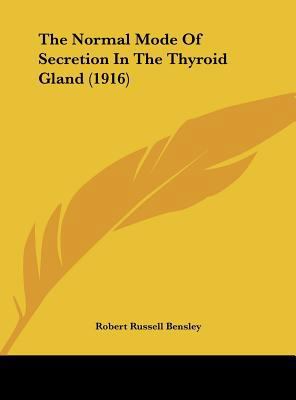 The Normal Mode of Secretion in the Thyroid Gla... 1162230169 Book Cover