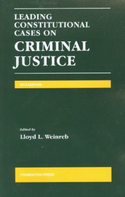 Leading Constitutional Cases on Criminal Justic... 1609301595 Book Cover