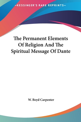 The Permanent Elements of Religion and the Spir... 116150074X Book Cover