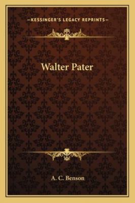 Walter Pater 1162961457 Book Cover