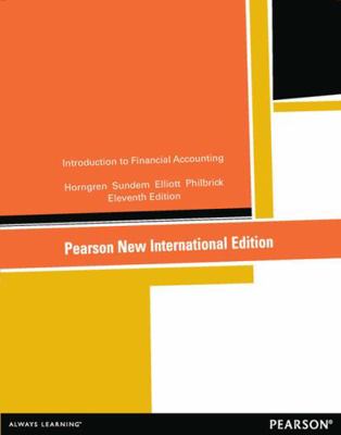 Introduction to Financial Accounting: Pearson N... 1292040572 Book Cover