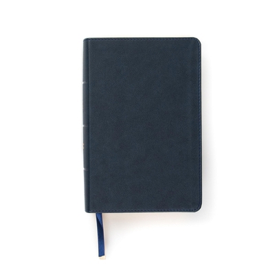 CSB Single-Column Compact Bible, Navy Leathertouch 1087751365 Book Cover