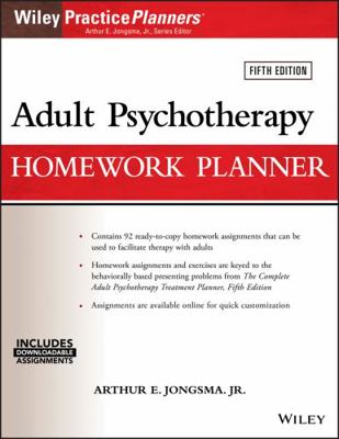 Adult Psychotherapy Homework Planner 1119278074 Book Cover
