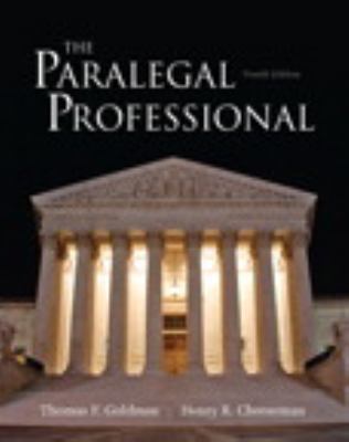 The Paralegal Professional (4th Edition) 0132956055 Book Cover