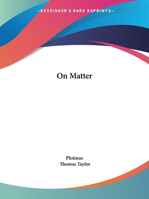On Matter 1425306462 Book Cover