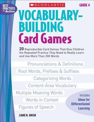Vocabulary-Building Card Games: Grade 4 0439573149 Book Cover