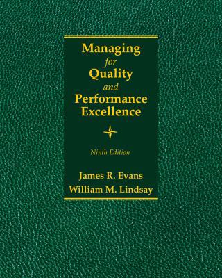 Managing for Quality and Performance Excellence 1285069463 Book Cover