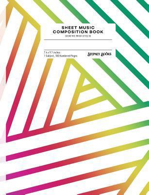 Sheet Music Composition Book: Geometric Prism (... 1790945976 Book Cover