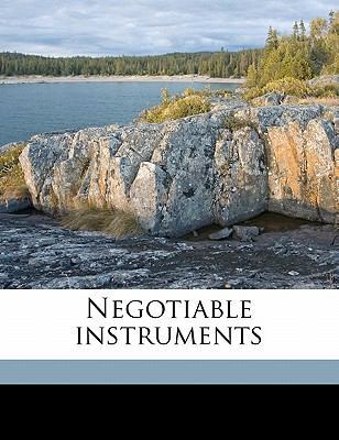 Negotiable Instruments 1171782055 Book Cover