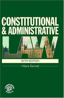 Constitutional & Administrative Law (Volume 1) 1845680332 Book Cover