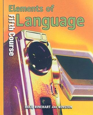 Elements of Language, Fifth Course 003052668X Book Cover