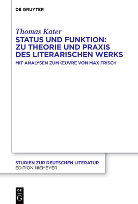 Status Und Funktion: Zu Theorie Und PRAXIS Des ... [German] 3111321681 Book Cover