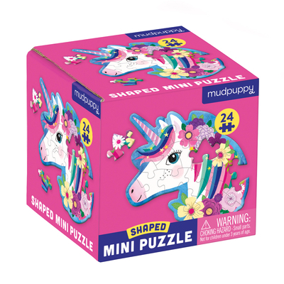 Toy Unicorn 24 Piece Shaped Mini Puzzle Book