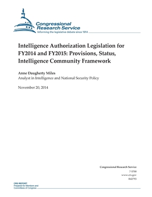 Intelligence Authorization Legislation for FY20... 1505203678 Book Cover