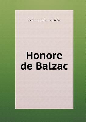 Honore de Balzac 5518457367 Book Cover