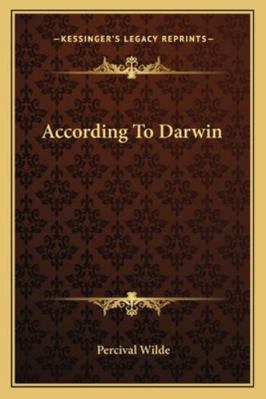 According To Darwin 1162889136 Book Cover