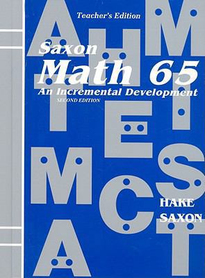 Math 65: An Incremental Development 1565770374 Book Cover