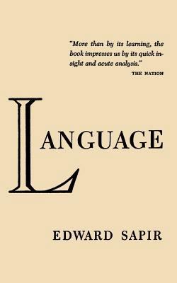 Language by Edward Sapir 4871875296 Book Cover