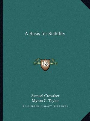 A Basis for Stability 1162607203 Book Cover