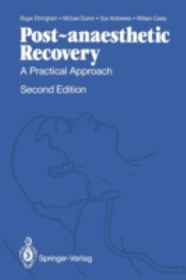Post-Anaesthetic Recovery: A Practical Approach 3540195556 Book Cover