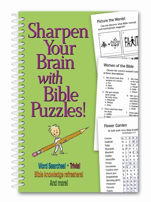 Sharpen Your Brain with Bible Puzzles! 1737556286 Book Cover