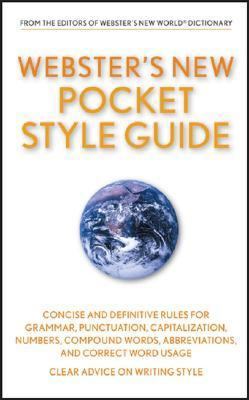 Paperback Webster's New Pocket Style Guide (Custom) Book