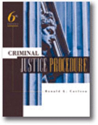 Criminal Justice Procedure 0870842110 Book Cover