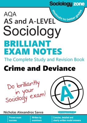 AQA Sociology BRILLIANT EXAM NOTES: Crime and D... 1906468559 Book Cover