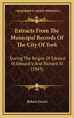 Extracts from the Municipal Records of the City... 1164763040 Book Cover